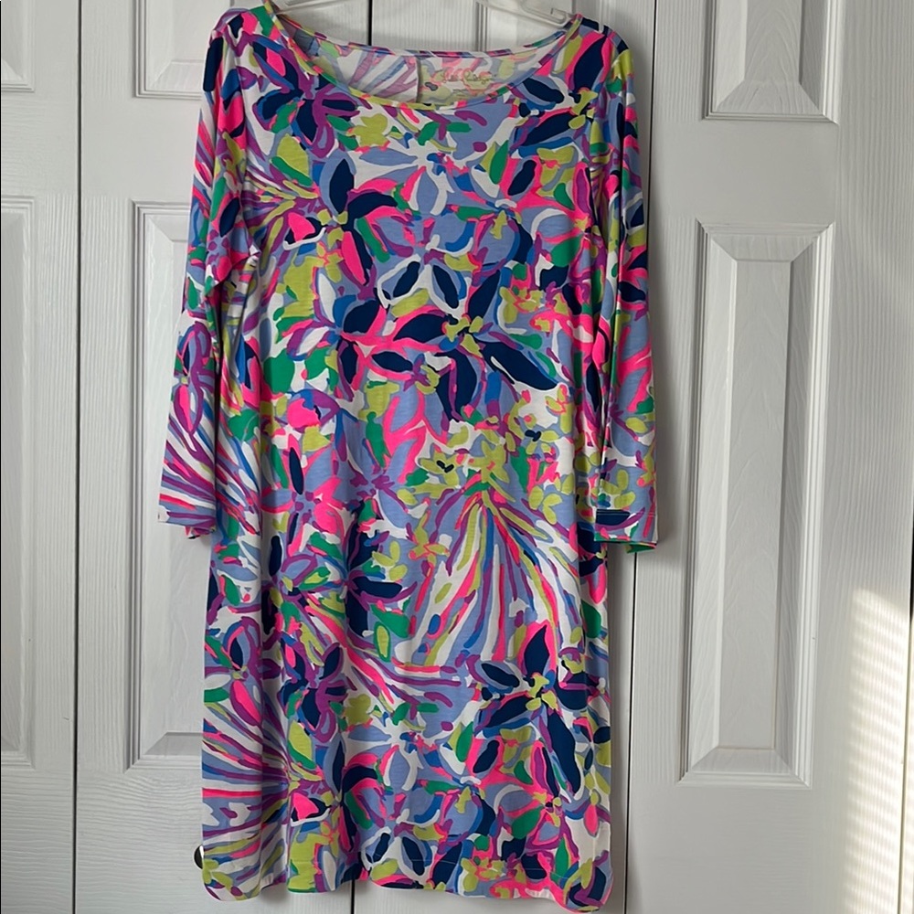 Lilly Pulitzer Vibrant Floral Print Dress
